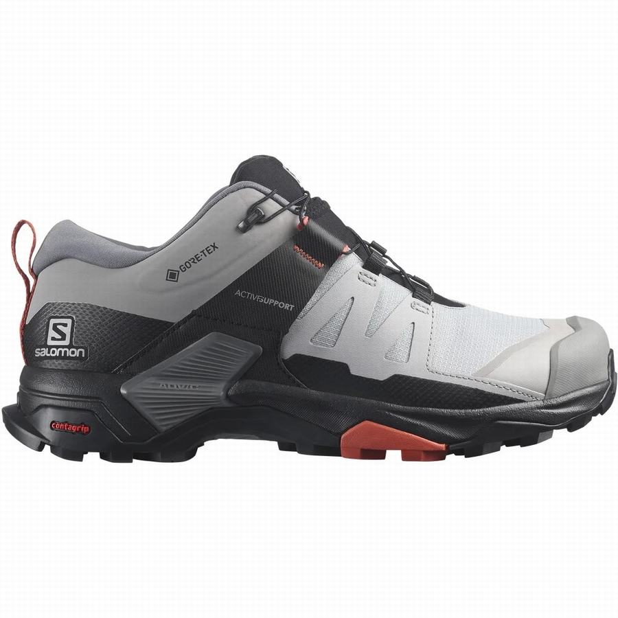 Ορειβατικά Παπούτσια Salomon X Ultra 4 Wide Gore-tex γυναικεια ανοιχτο γκρι/μαυρα [DAT7271JQ]